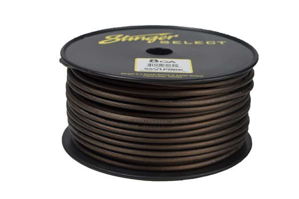  SSVLP8BK / Stinger Select VL Matte Black 8 Ga Pwr Wire - 250 ft